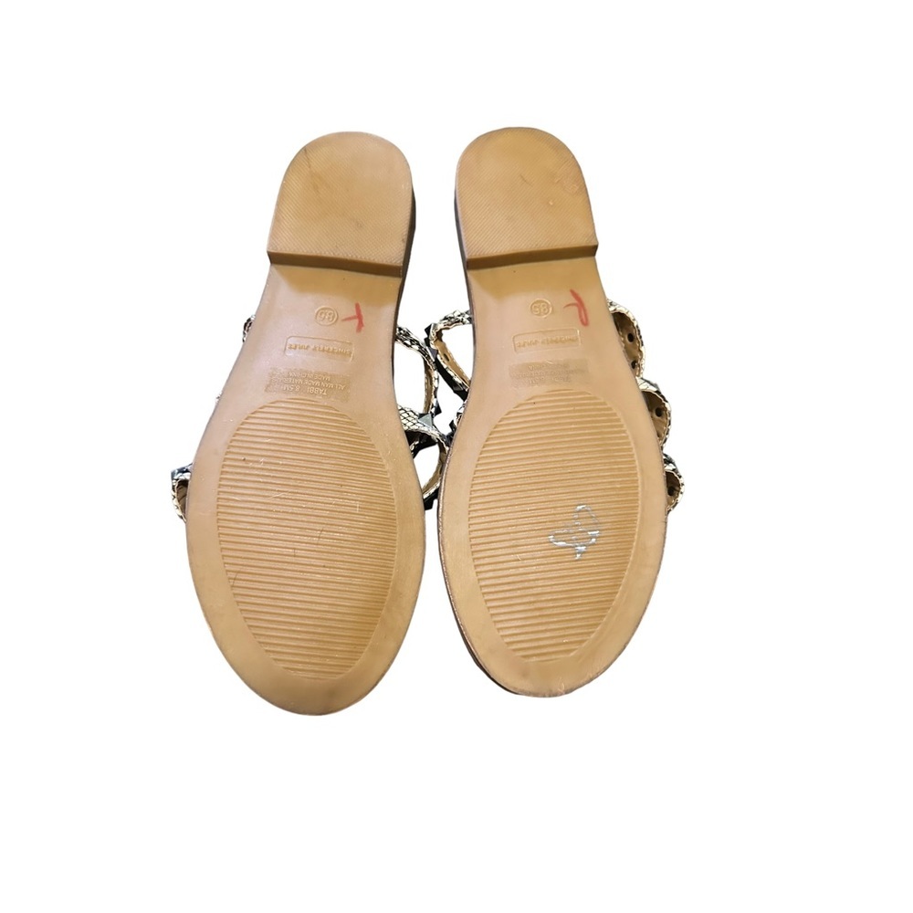 Sincerely Jules snakeskin studded sandals - Picture 3 of 5